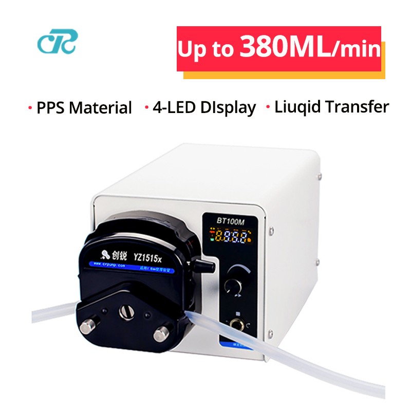 Free Shipping Peristaltic Pump Max Flow Rate 380ml/min Fluid Transfer Pump Dosing Pump for Solvent Extraction Laboratory Reactor