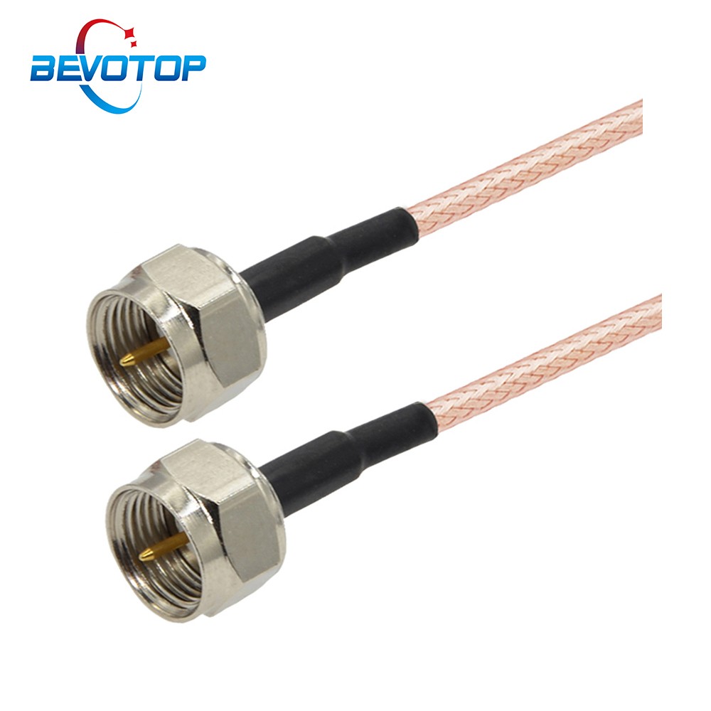 RG179 Cable 75 Ohm F Male Plug to F Male Plug Connector RF Coaxial Cable Extension Pigtail for TV Set-Top Box DIY Jumper