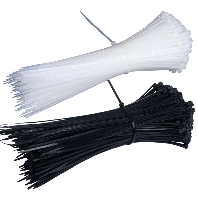 100-3000pcs White Black Self-Locking Nylon Tie Plastic Strapping Tie Wire For Fastening Wire Strap Tie Strapping