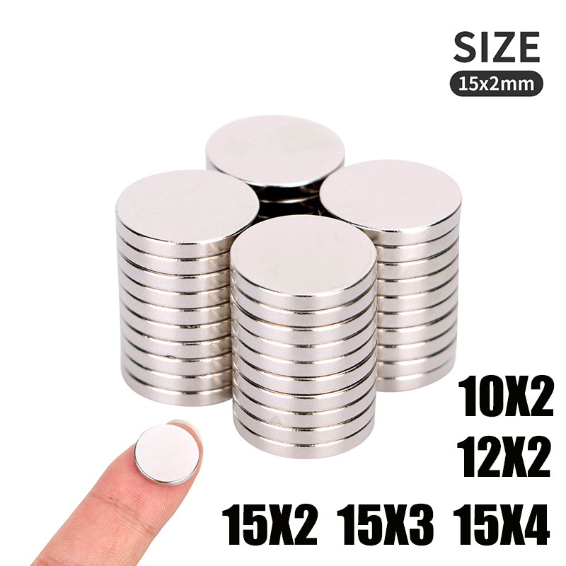 10 20pcs/lot 15x2 15x3 15x4 10x2 12x2mm Strong Magnets Rare Earth Magnets Hot Neodymium Magnets Small Round Magnets