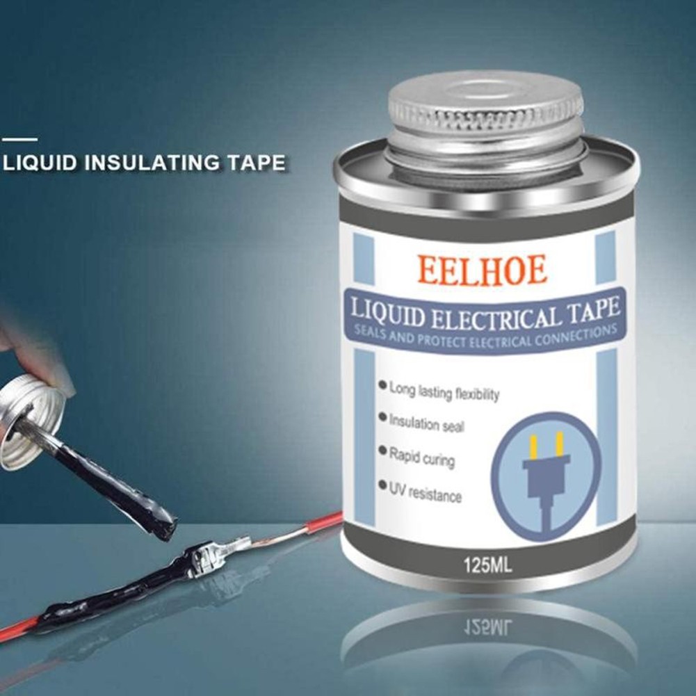 30/125ML Electrical Tape Liquid Insulation Sealant Electronic Sealant High Temperature Resistant Glue Dry Seal