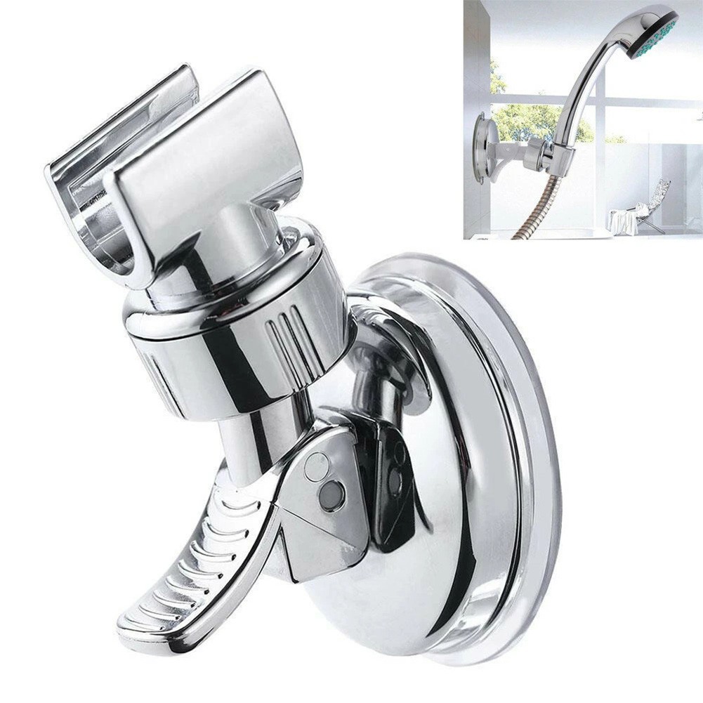 Adjustable Shower Head Holder Handheld Drill-free Shower Rack Punch-Free Chrome Bathroom Mixer Bracket