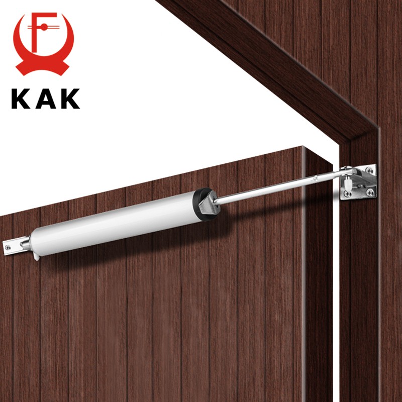 KAK Pneumatic Automatic Door Closer 35KG Positioning Adjustable Speed ​​Door Close Equipment Mute Soft Close Door Hardware