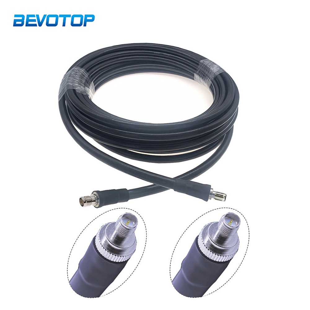 50 Ohm Pigtail RF Coaxial WiFi Router Extension Jumper Cord SMA LMR400 Cable RP-SMA Female to RP-SMA Female LMR-400