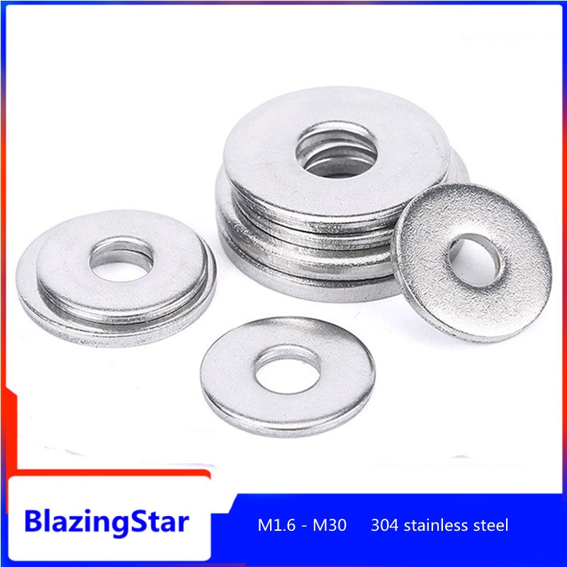 M1.6 M2 M3 M4 M5 M6 M8 - M30 304 Stainless Steel Flat Washer Separator