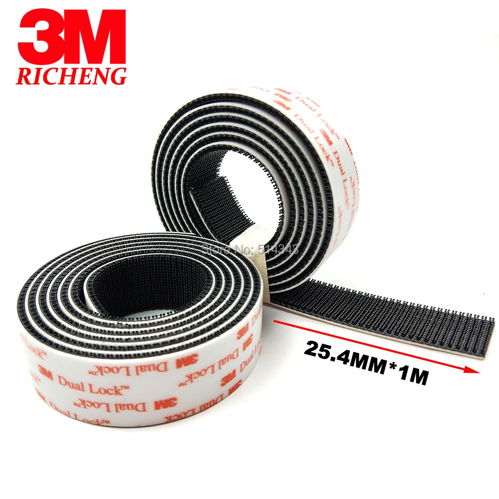 Black SJ3551 Adhesive Tape Double Lock Type 400 Lockable Lock Tape VHB Fixing Tape