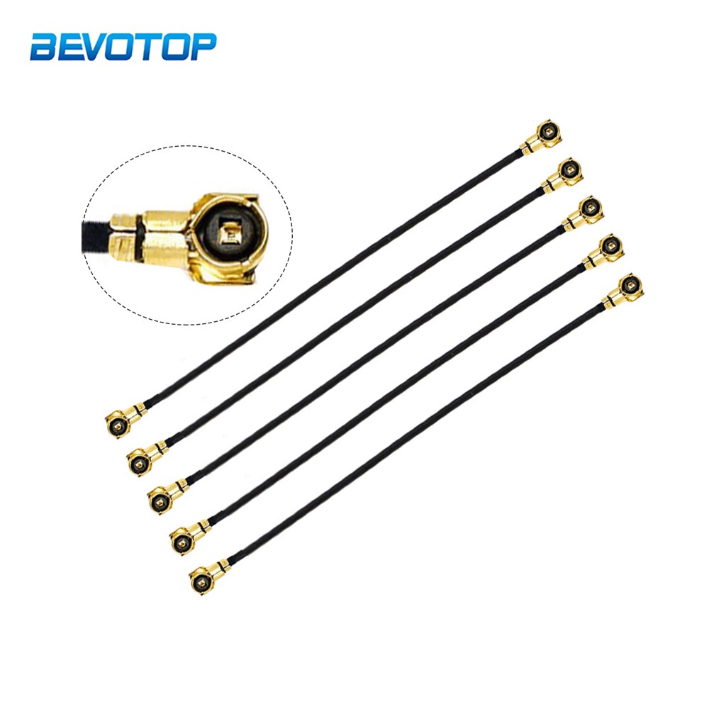 5pcs RF0.81 Cable IPEX4 MHF4 Female to IPEX4 MHF4 Female Connector RF Coaxial Pigtail WiFi Antenna Extension Cord Jumper Adapter