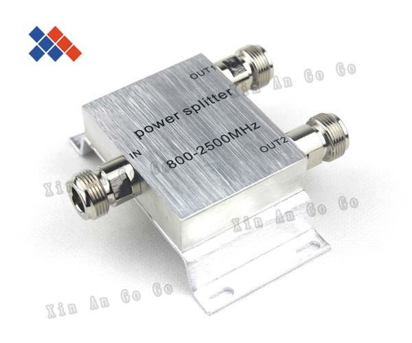 1 to 2 Female N Signal Booster Splitter 800-2500MHz Power Splitter