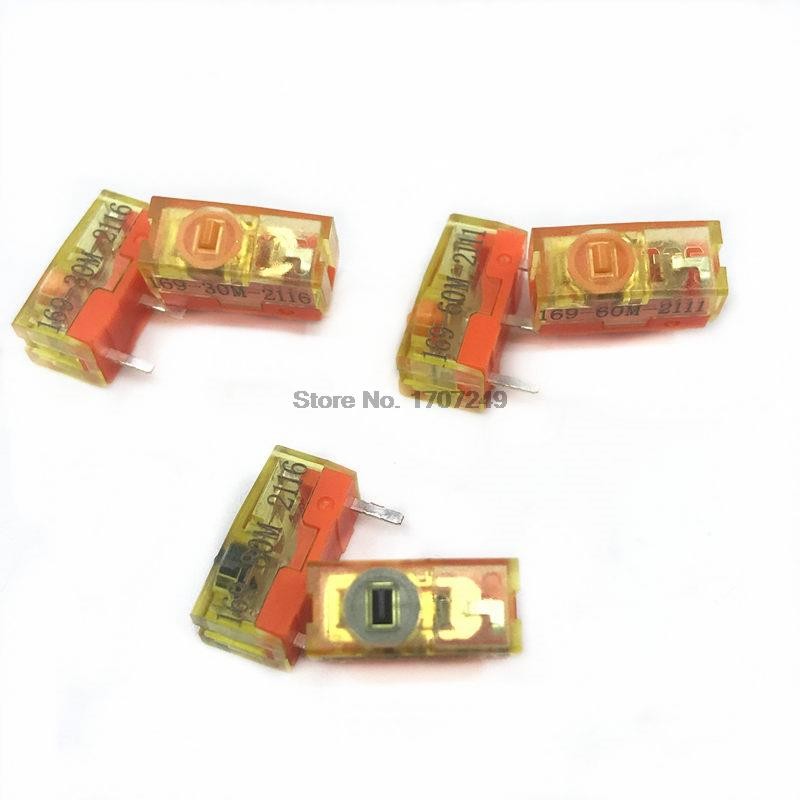 10pcs New Style Original TTC Dust Gold Chain Mouse Micro Switch 3 Pin Gold Contactor 30 60 80 Million Clicks Lifetime