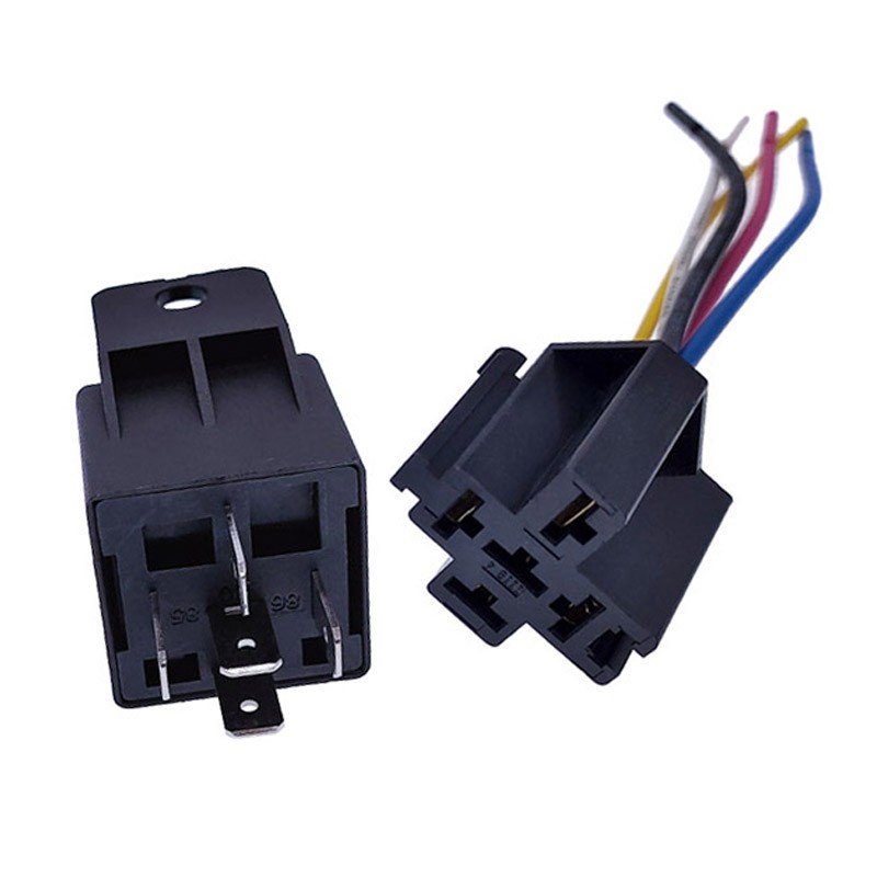 40A Auto Car Relay JD2912 With Mounting Hole 4 Pin 5 Pin DC 12V 24V 36V 48V 72V With Relay Socket Relay JD2912