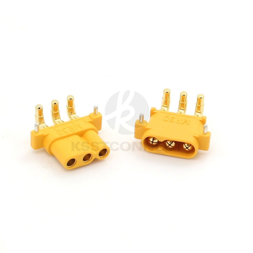 MR30PW Male-Female Connector, 90 Degree Right Angle, 10 Pairs