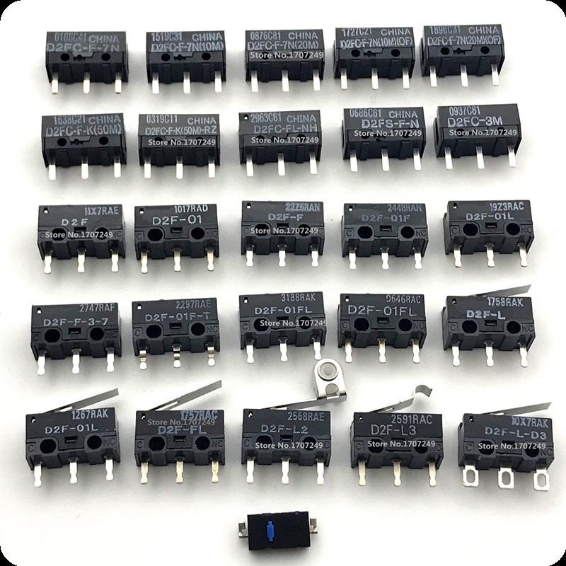 10pcs Original OMRON Mouse Micro Switch D2FC-F-7N 10m 20m of D2FC-F-K(50M) D2F D2F-F D2F-01 D2F-01L D2F-01FL D2F-01F-T D2F-F-3-7