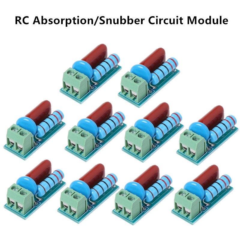 10pcs/5/2/1pcs RC Absorber/Snubber Module Circuit Relay Contact Protection Resistance Surge