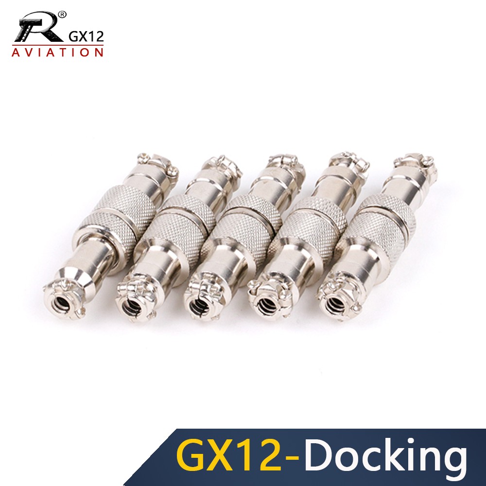 10 Sets 2/3/4/5/6/7 Pins GX12 Potting Docking Male and Female 12mm Circular Aviation Socket Plug Panel Wiring Connectors