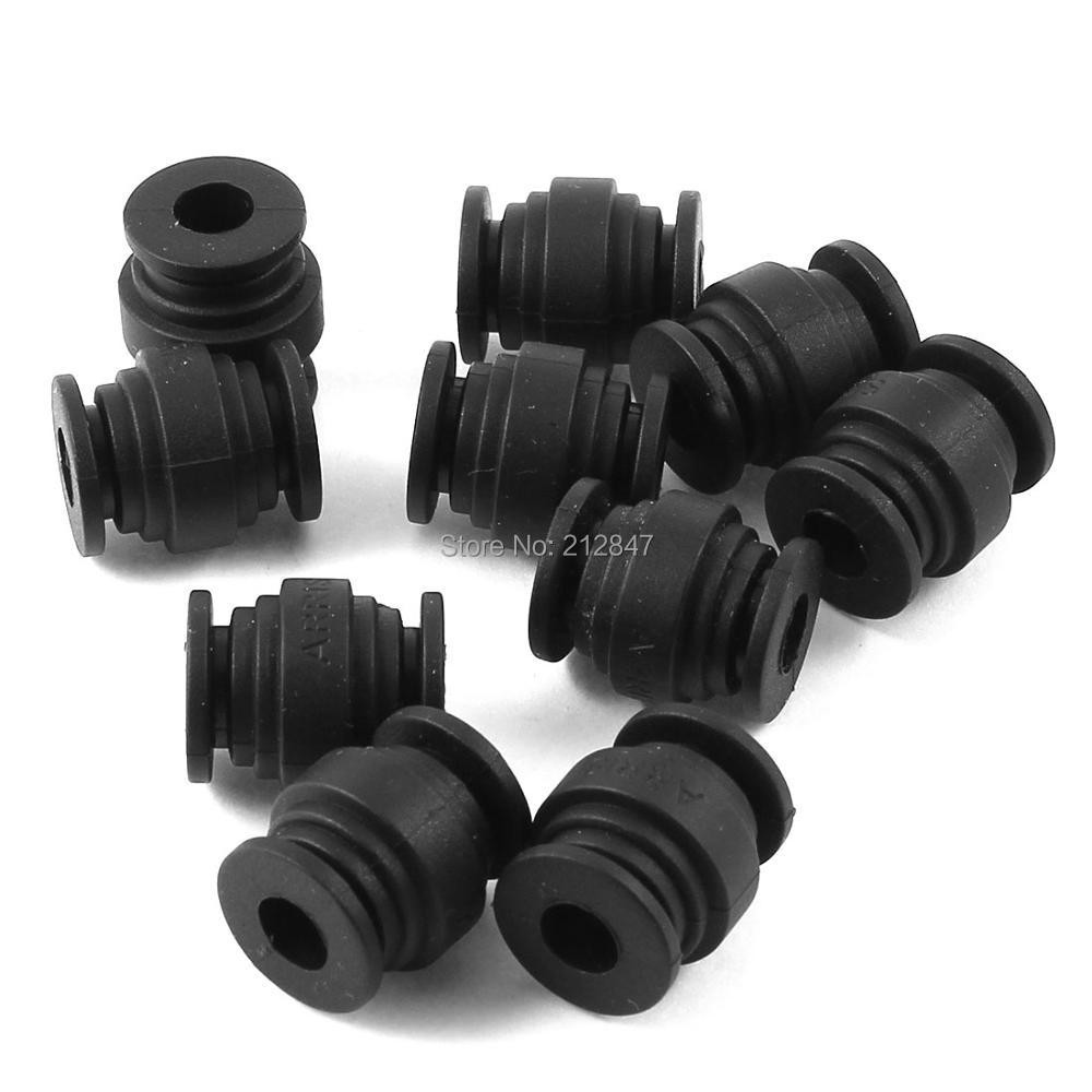 Airplane Radio Control Black Rubber Shock Absorber Damping Ball 10pcs