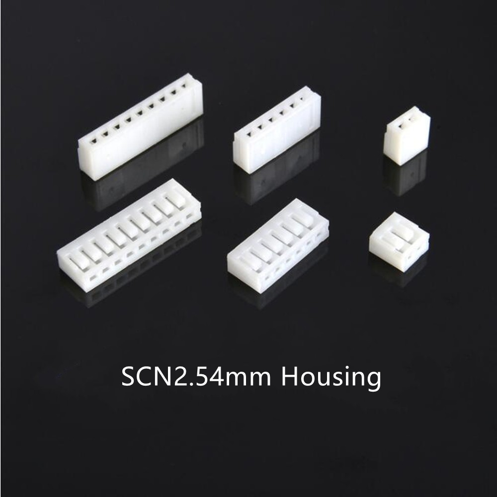 2000pcs/1set SCN2.54mm Male Connector Plug Plastic Housing Shell 2/3/4/5/6/7/8/9/10P