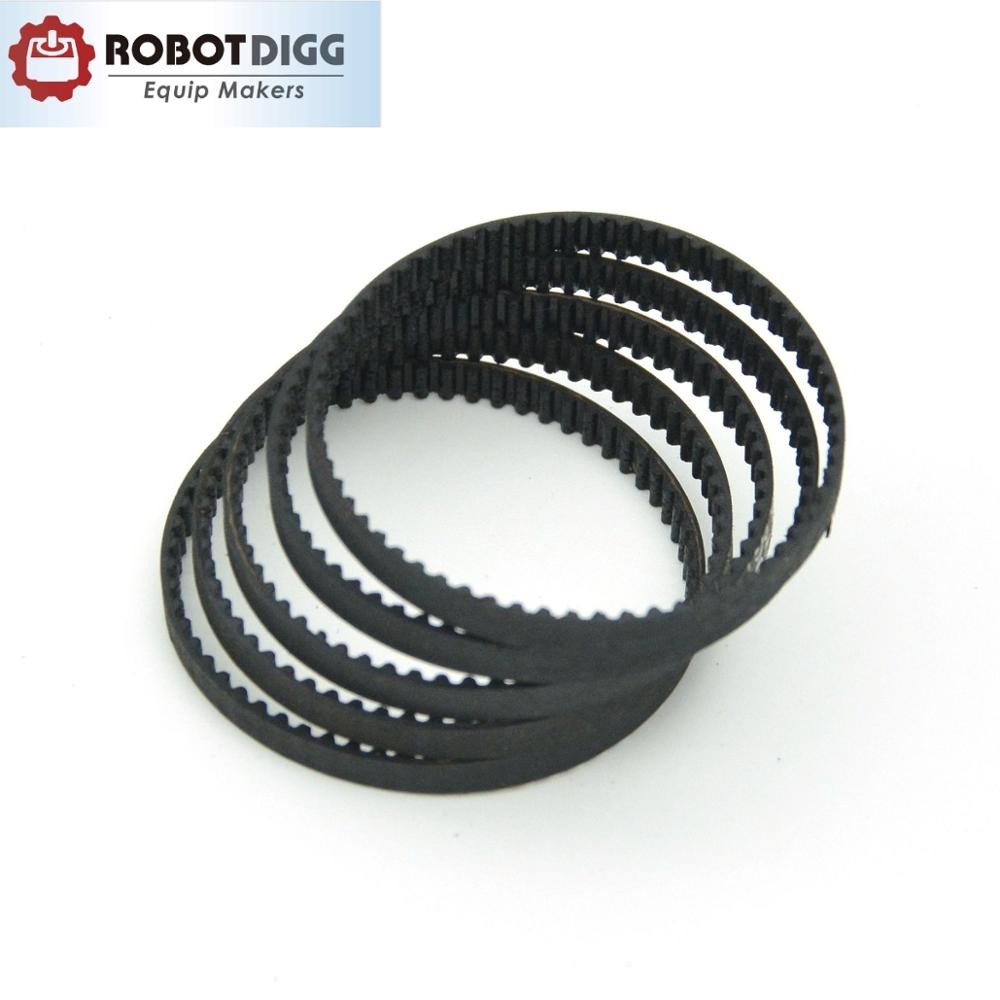 10pcs/lot, MXL timing belt, closed loop, B117MXL, 3/6mm width, neoprene rubber with fiberglass