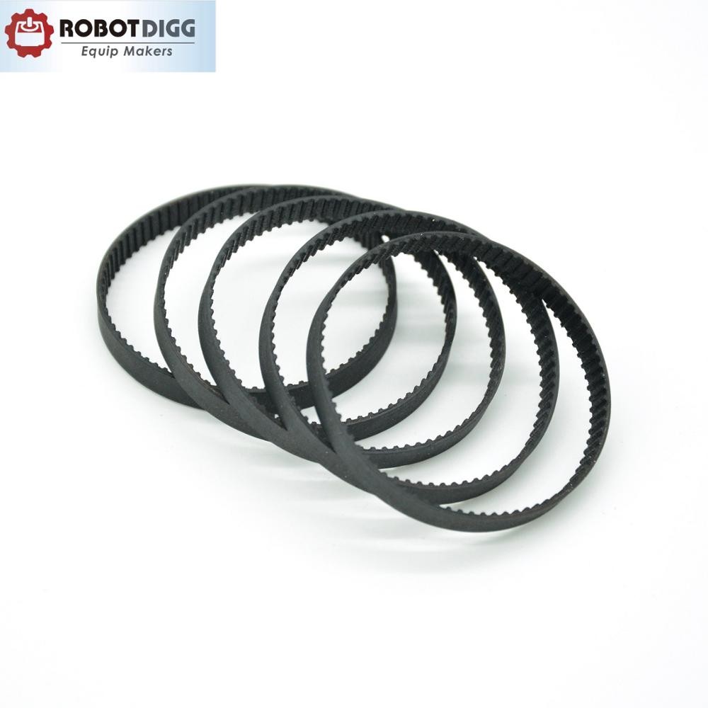 10pcs/lot, MXL timing belt, closed loop, B75MXL, 3mm 6mm width