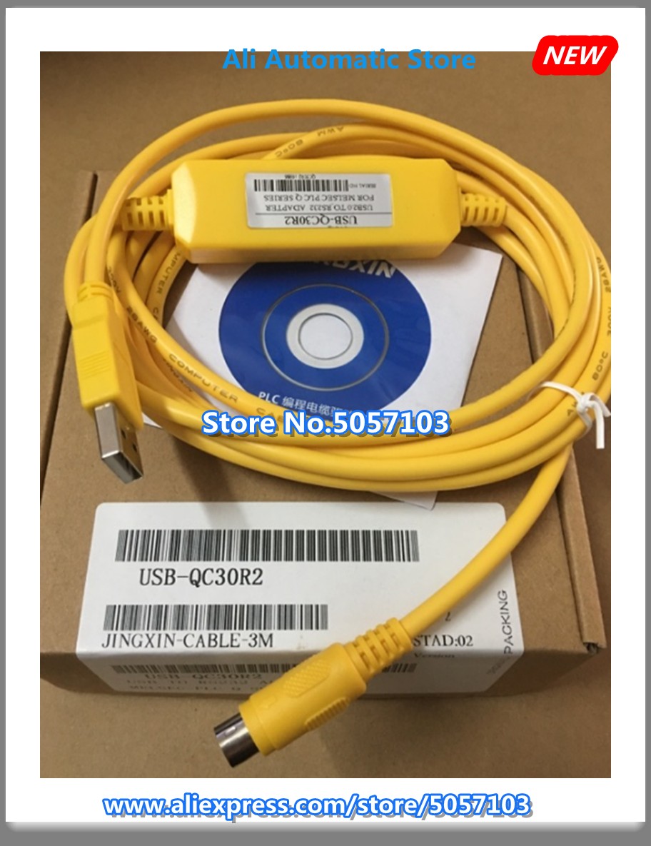 USB-QC30R2 Q00 01 02 PLC كابل برجمة البرمجة كابل بيانات