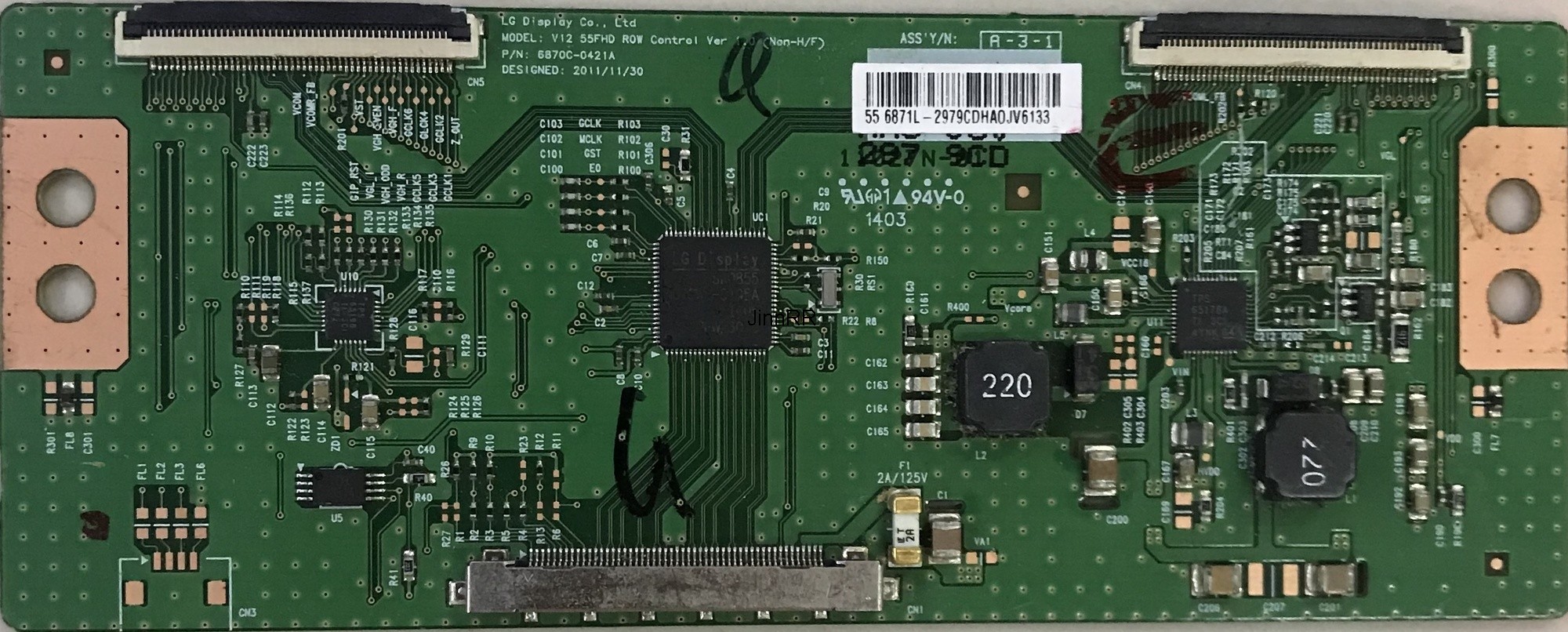 Original logic board 6870c-0421a V12 55fhd row control ver 1.0