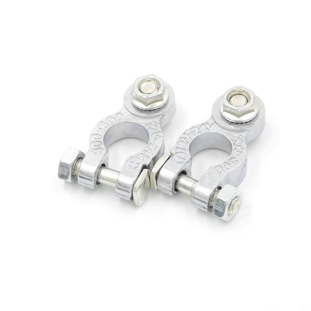 Selling 2pcs Positive and Negative Merchandise Type Aluminum Alloy Coat Replacement Automatic Car Battery Terminals Clamp Electrical Connectors