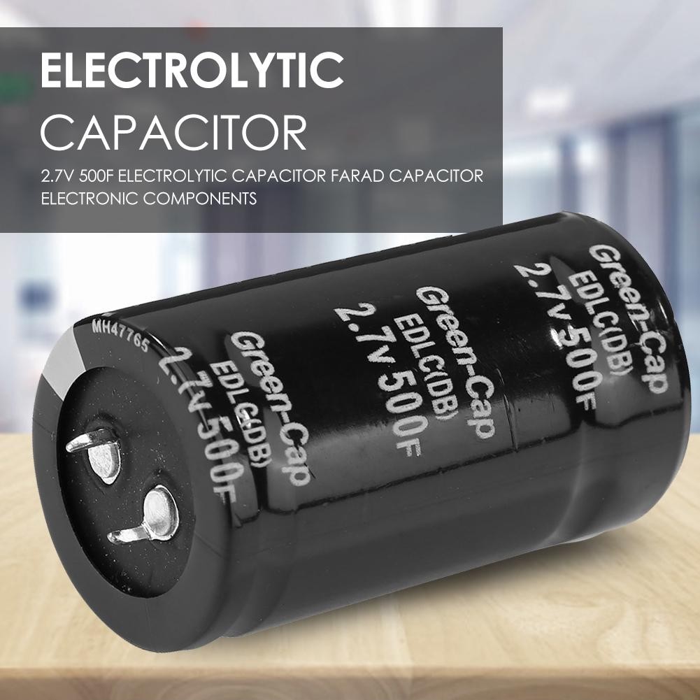 2.7V 500F Electrolytic Capacitor Farad Capacitor Electronic Components DIY Electronics Capacitor Automotive Circuit Devices