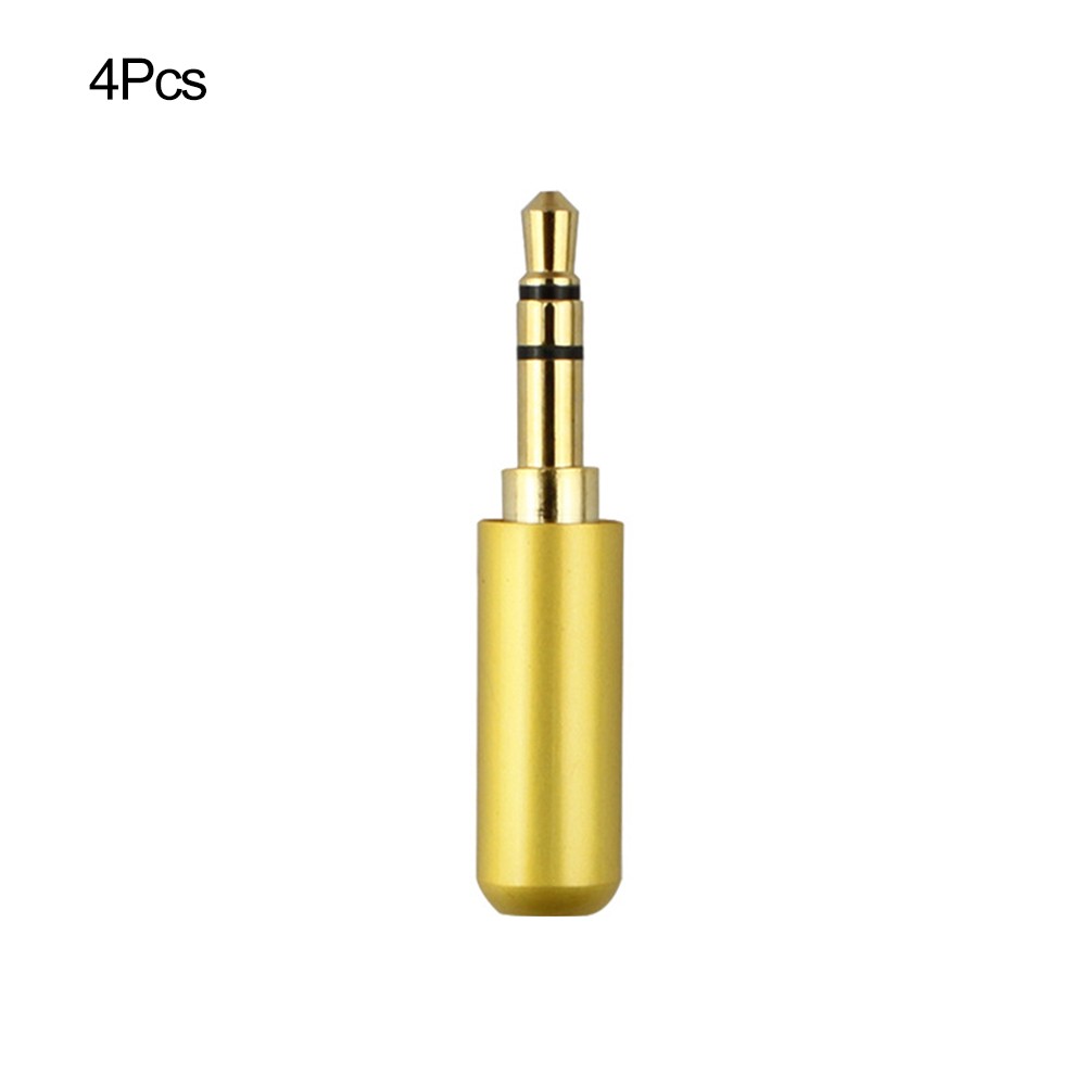 3.5mm Three Headphones Plug 3.5 RCA Connector Jack Connector Plug Jack Stereo Headphone Dual Track 4 stks