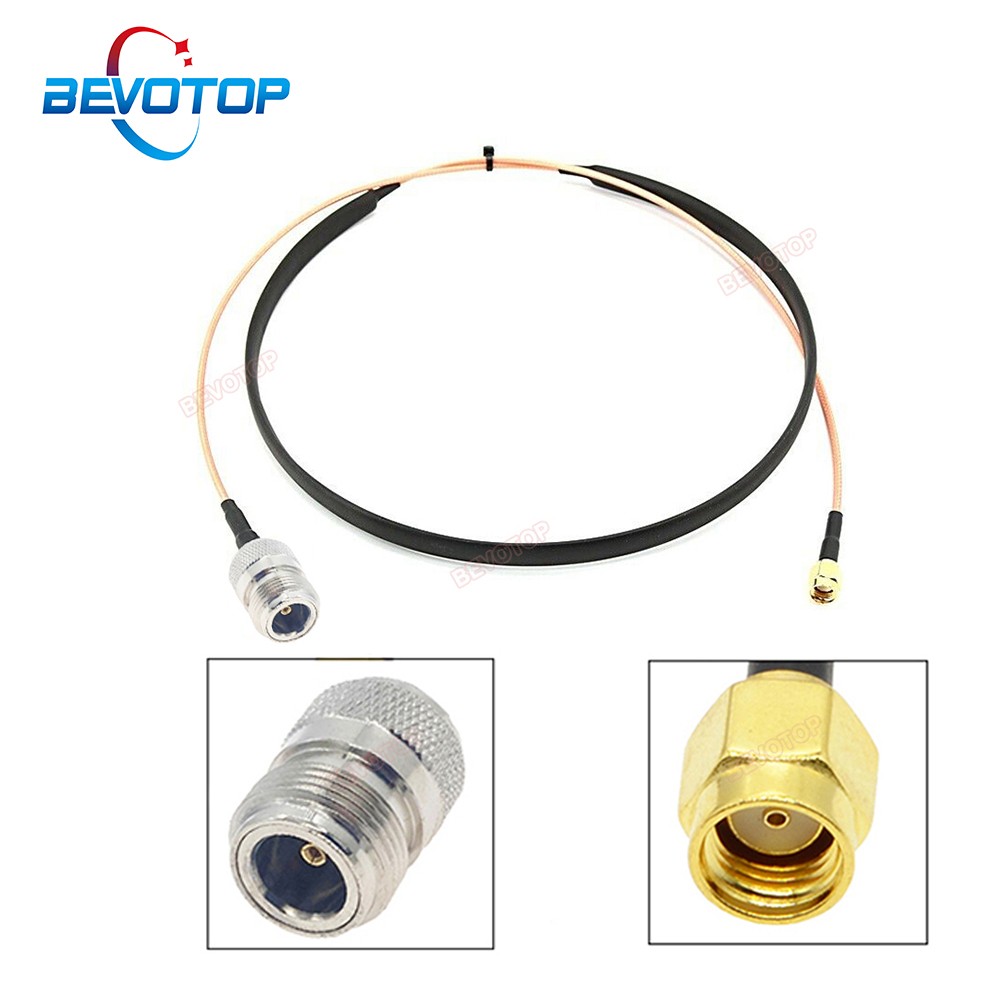 2022 New Arrival Door/Window Pass Through Flat RF Coaxial Cable N Female to RP-SMA Male RG316 50Ohm Extension Jumper Cables Accessory