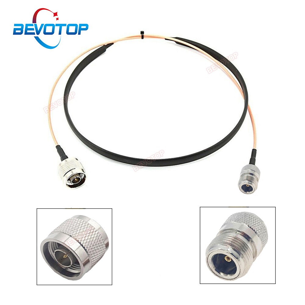 2022 New Arrival Door/Window Pass Through Flat RF Coaxial Cable N Female to RP-SMA Male RG316 50Ohm Extension Jumper Cables Accessory