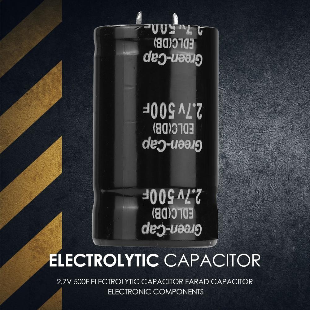 500F 35x60mm Super 2.7V 500F Permanent Capacitor Farad Capacitor Electronic Components Necessary Car Circuit Accessories