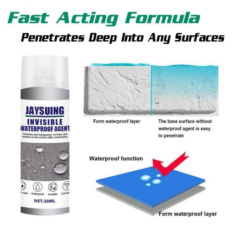 30ml Sealant Spray Sealant Fast Drying Sealant Spray Bathroom Waterproof Leak Repair Spray Gaps Leak Roof Repair Supplies