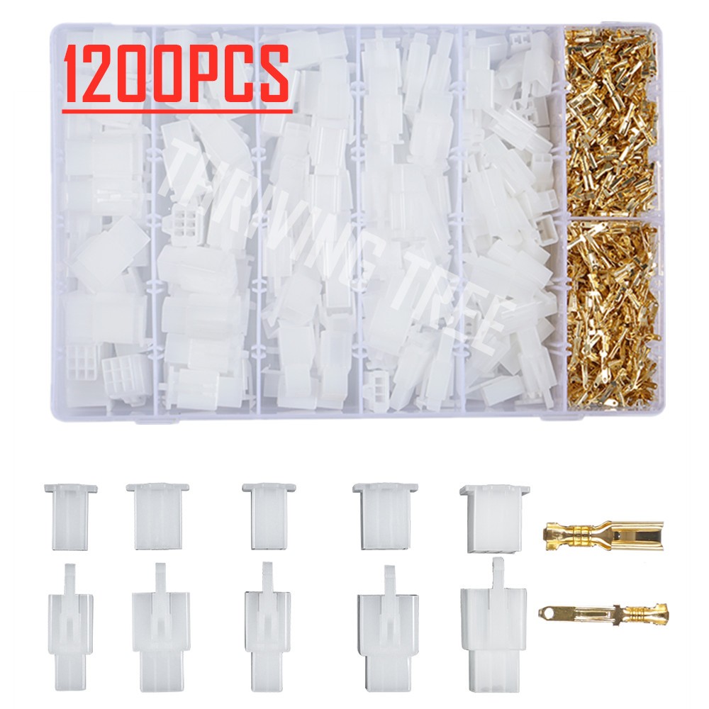 1200/380pcs/set Car Motorcycle Electric 2.8mm 2 3 4 6 9 Pin Connector Wire Terminal Fixed Hook Male Female Terminals