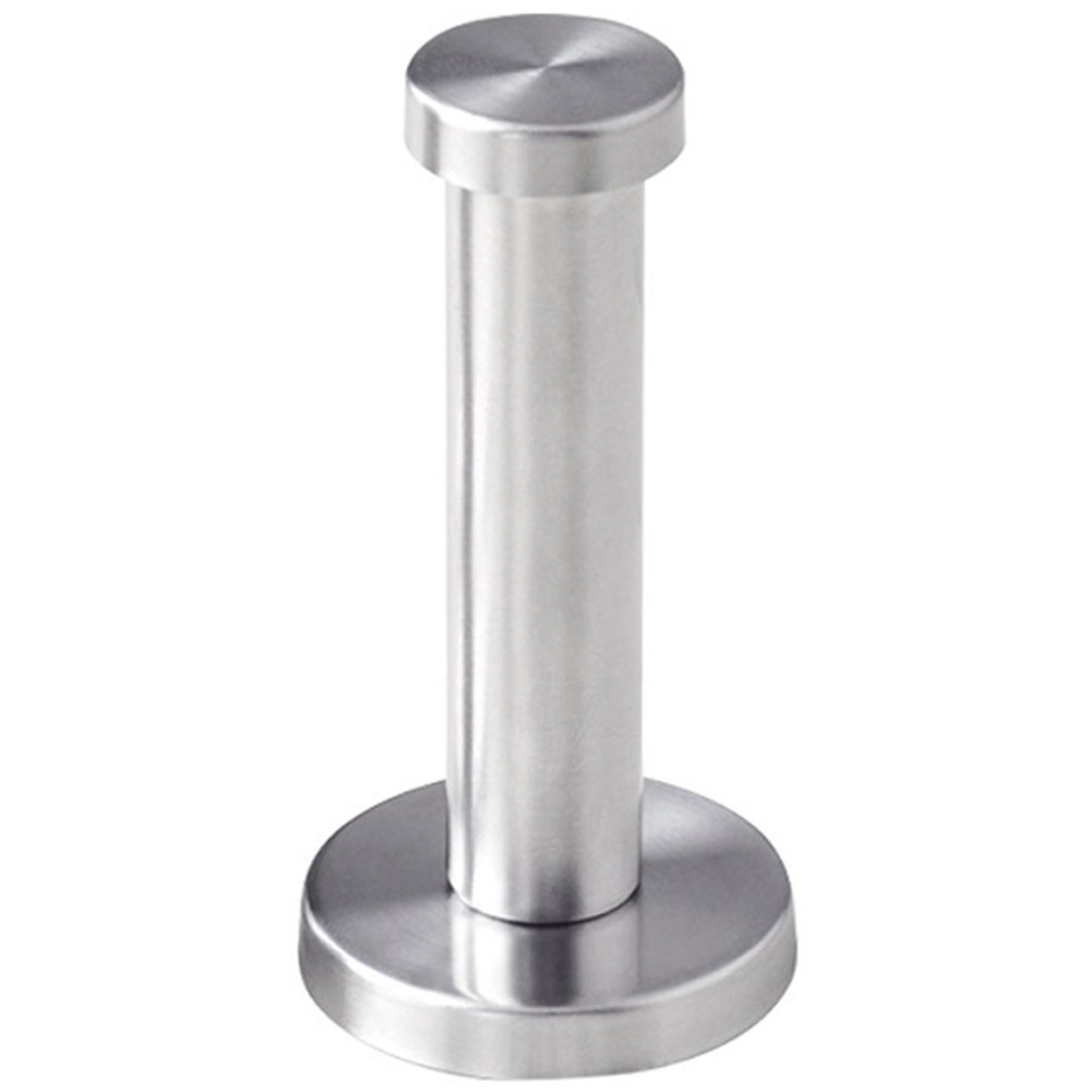 Silver Robe Towel Hook Cylinder Utility Bathroom Sturdy Stainless Steel Coat Wall Mount