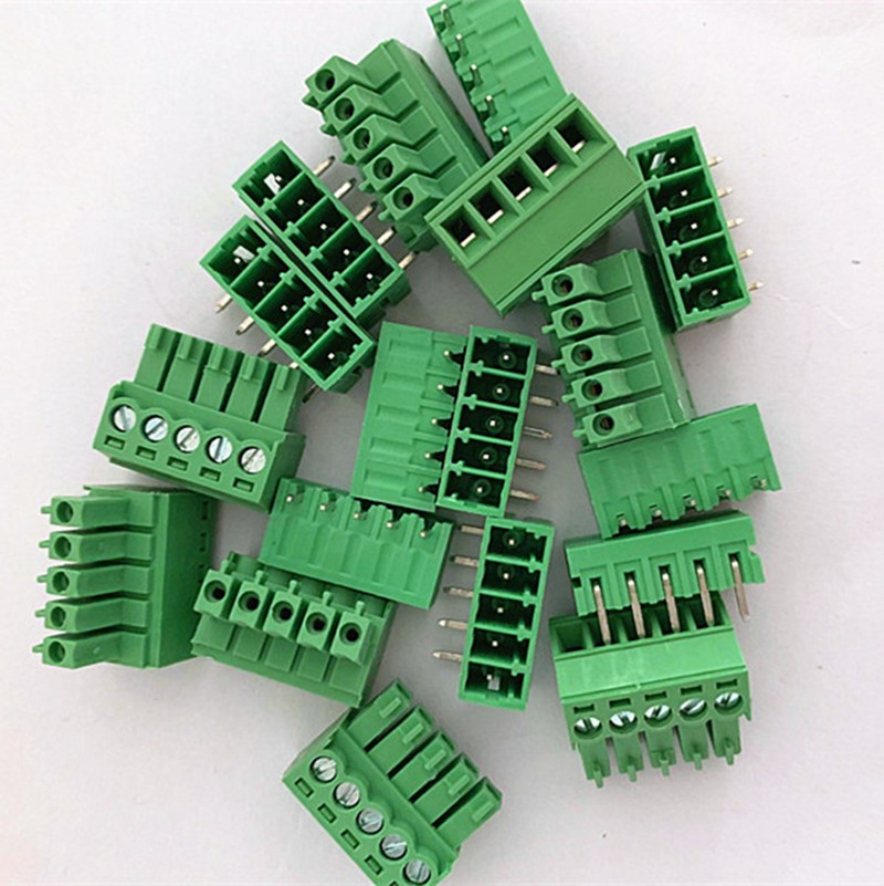 10 sets plug-in terminal block KF2EDGK-pitch 3.5mm 2P ​​3P 4P~22P Phoenix terminal straight/curved needle seat