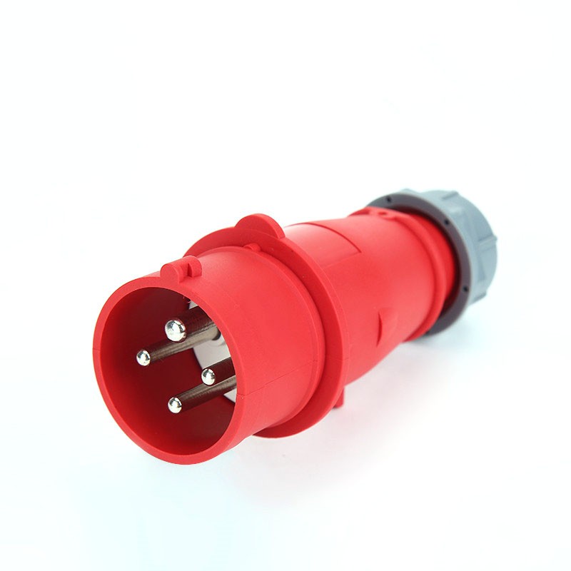 16A 4 Pin 380V-415V IP44 3P+E Waterproof Power Connector European Standard Industrial Male and Female Plug Socket