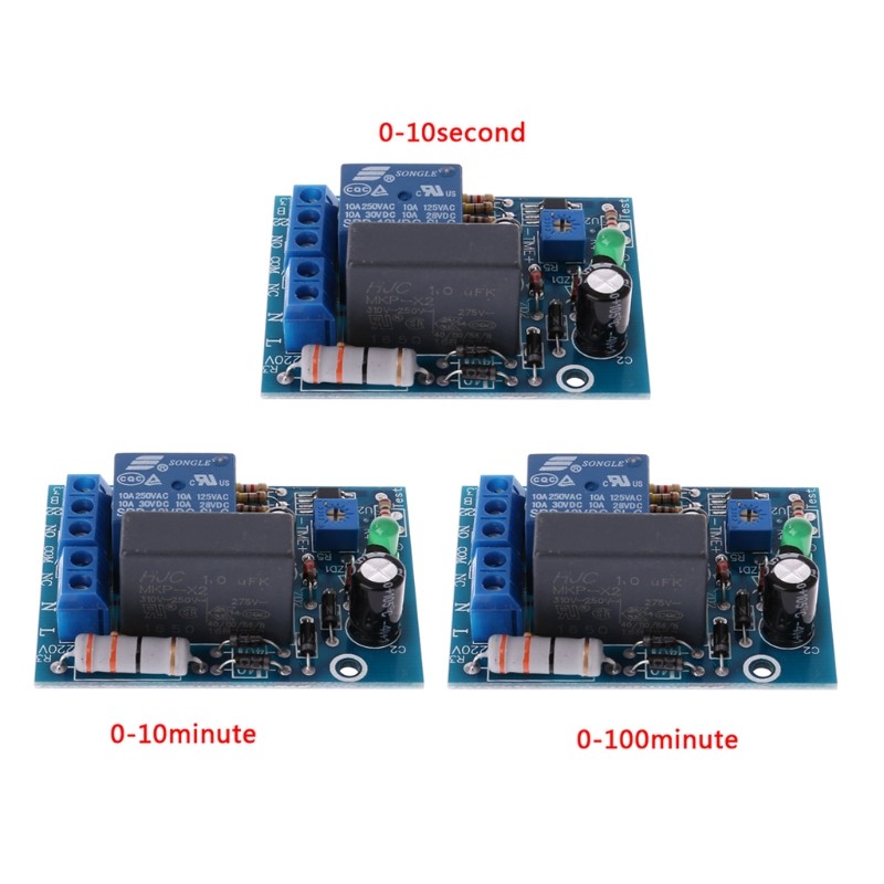 AC 220V Adjustable Delay Timer Switch On/Off Time Relay New Module