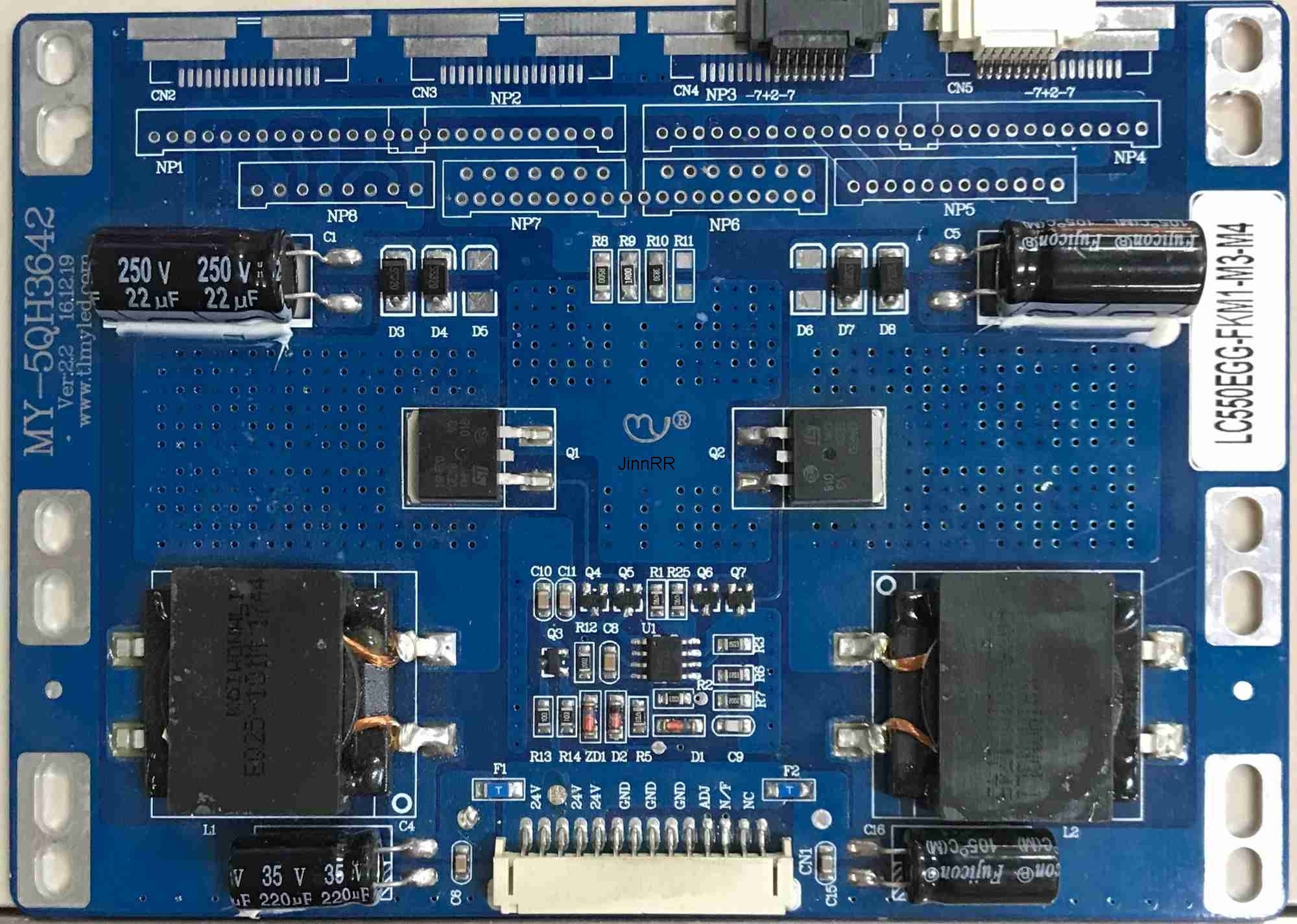 Original LCD constant current board my-5qh3642 v500dk1-ks5 socket pair