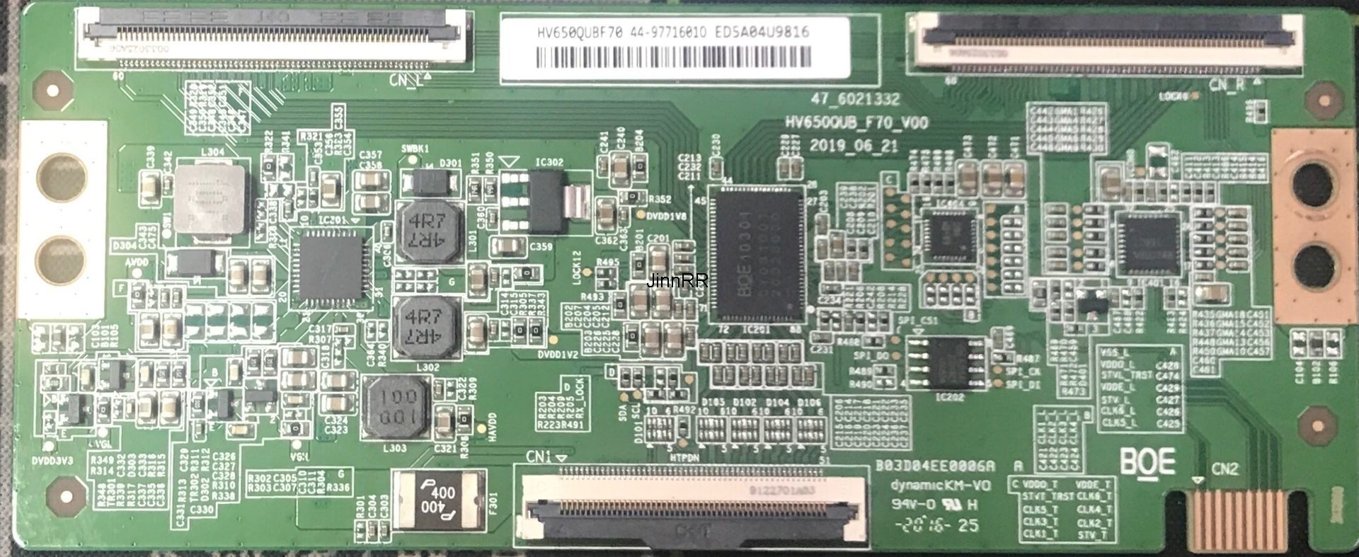 New and original hv650qub-f70-v00 logic board 47-6021332