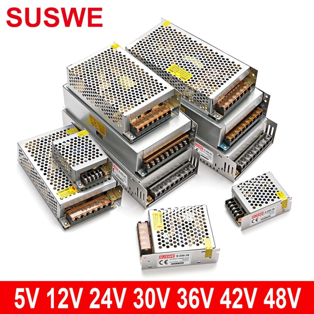 5V 12V 24V 36V Power Supply AC-DC 110V 220V to 5V 12V 15V 18V 24V 30V 36V 48V 1A 2A 3A 5A 10A 20A 30A LED Switch Power Suply