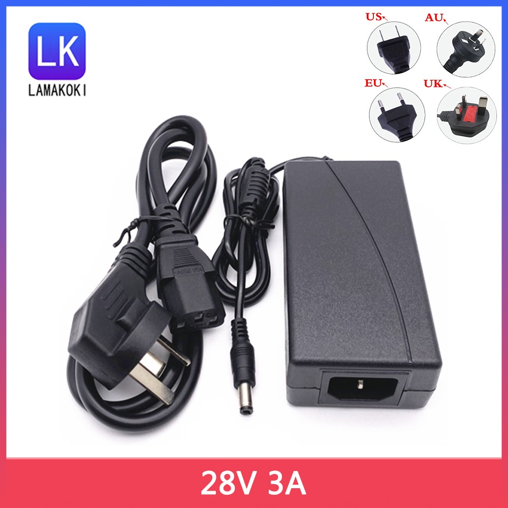 28V 3A Switching Power Supply 28V 3A Power Adapter 28V 3A DC Stabilized Power Cord 3000ma