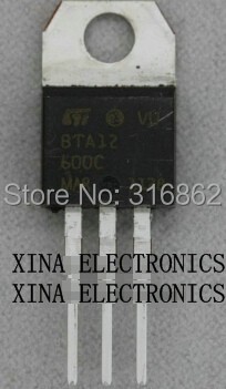 BTA12-600C BTA12-600 BTA12600C 12A 600V TO-220 ROHS Original 20pcs/lot Free Shipping Electronics Configuration Kit