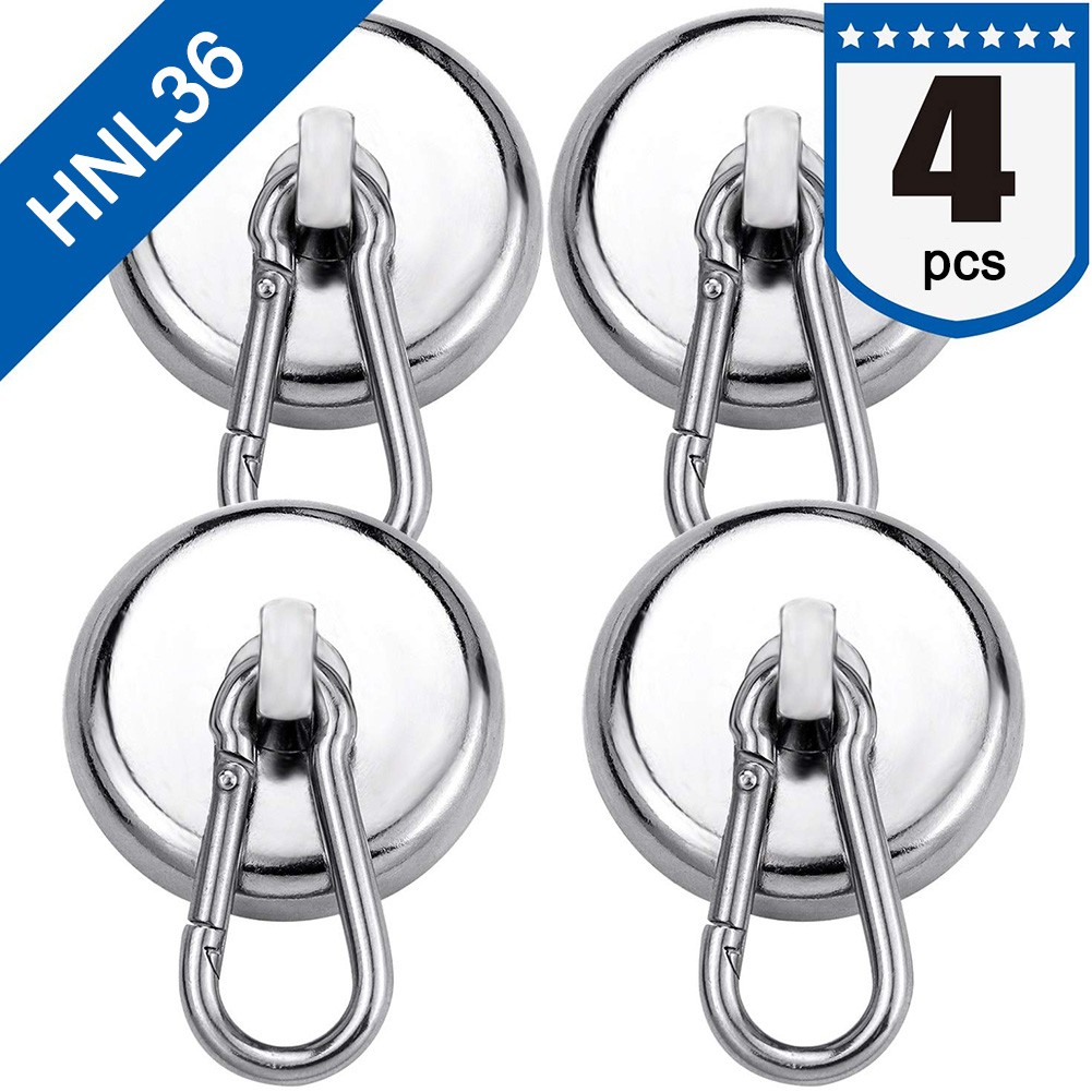 4pcs Strong Magnetic Hook Wall Mounted Hanger Hook Carabiner Heavy Magnetic Hook Kitchen Cabinet Home Storage Tools Ye-hot