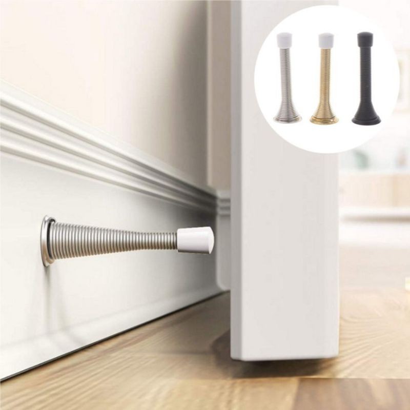 Door Spring Stopper Decor Provides Protection for Bathroom Door Bedroom Office Bedroom Stains