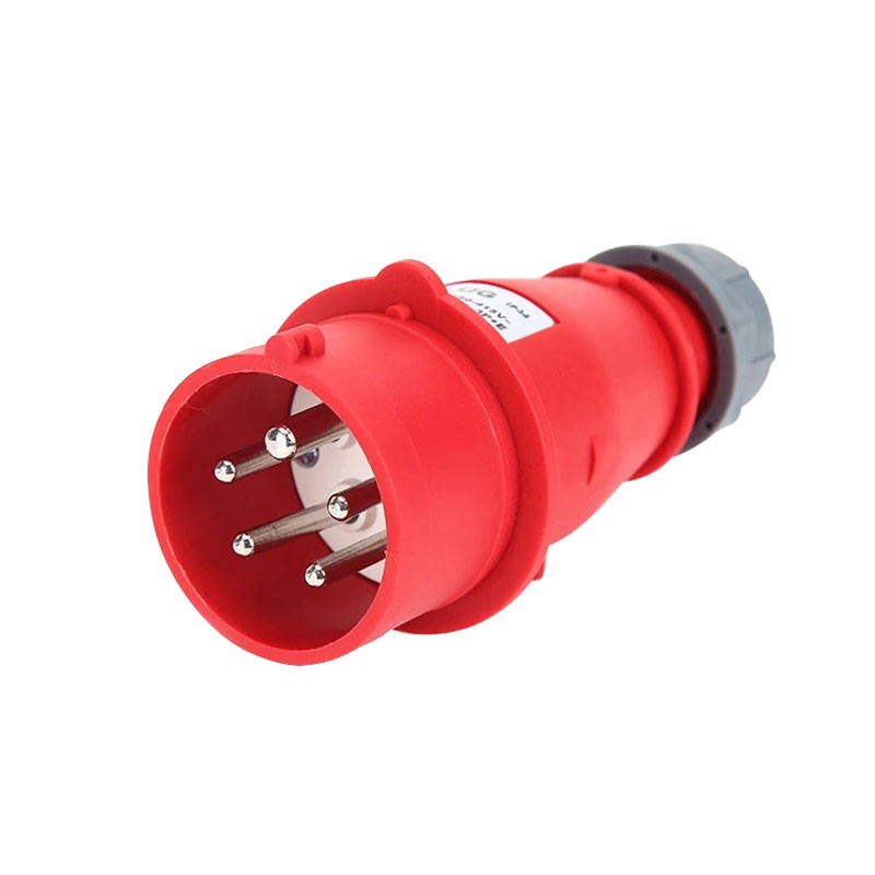 32A 5 Pin 220V-415V IP44 3P+E+N Waterproof Dustproof Male Female Plug And Socket Connector For Aerospace Industry