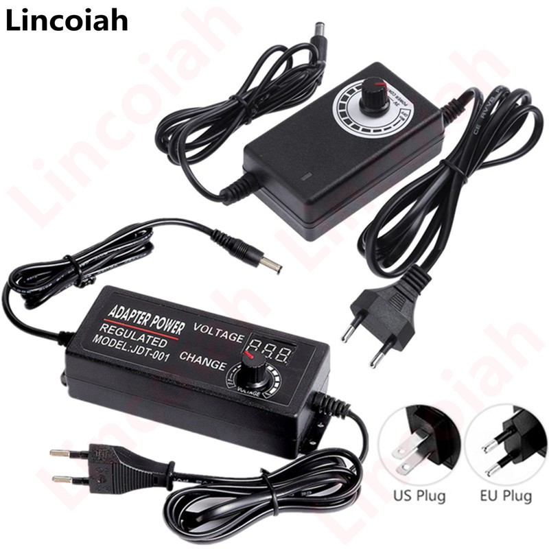 Adjustable AC to DC Power Supply 3V 5V 6V 9V 12V 15V 18V 24V 1A 2A 5A Universal Power Supply Adapter 220V to 12V Volt Adapter