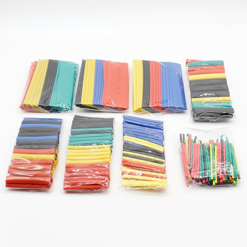 328pcs Assorted Colorful Heat Shrink Tube Assortment Wrap Electrical Insulation Cable Tubing 5 Colors 8 Sizes Combo Set-M25