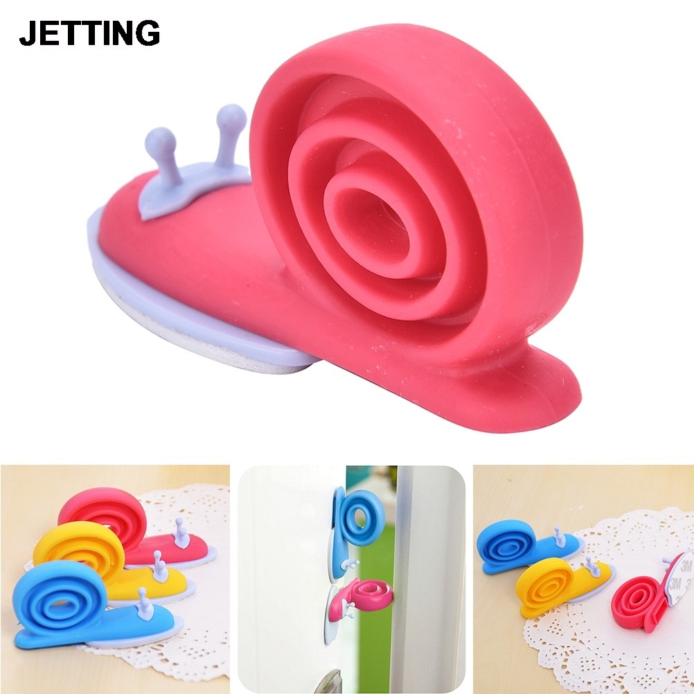 1pc Cute Snail Animal Shaped Silicone Door Stopper Wedge Holder For Children Kids Safety Guard Finger Protector