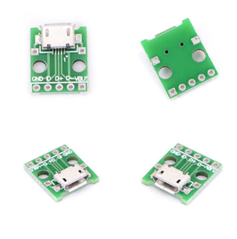 5pcs/lot B Type PCB Mini USB Adapter for DIP Adapter 5pin Female Connector