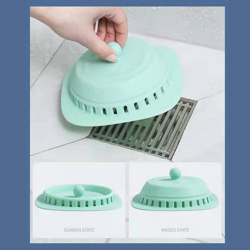 Home Sink Silica Gel Filter Bathroom Bathing Floor Drain Cover Universal Prevent Clogging Hair Deodorant Kitchen Accessories