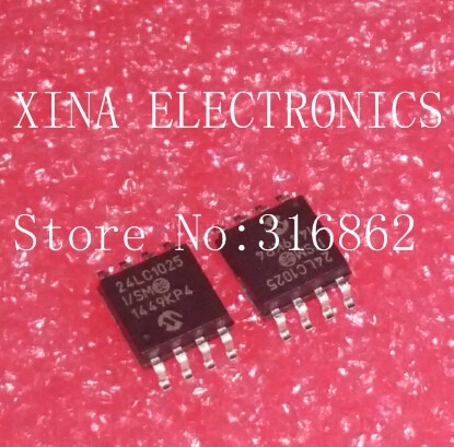 24LC1025-I/SM 24LC1025I 24LC1025 Original ROHS SOP-8 10pcs/lot Free Shipping Electronics Configuration Kit